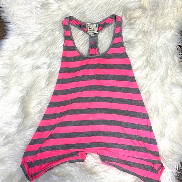 Neon Pink‎ & Grey Razor Back Tank 💖 - Picture 3 of 5